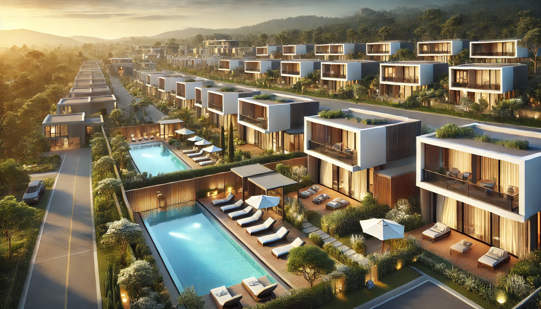 G&uuml;n Batımı Villaları